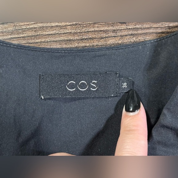 COS Black Sleek Wrap Dress - Picture 4 of 4